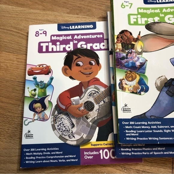 Disney Learning Home School Book Bundle First Second Third Grade NEW Workbooks - Picture 5 of 6